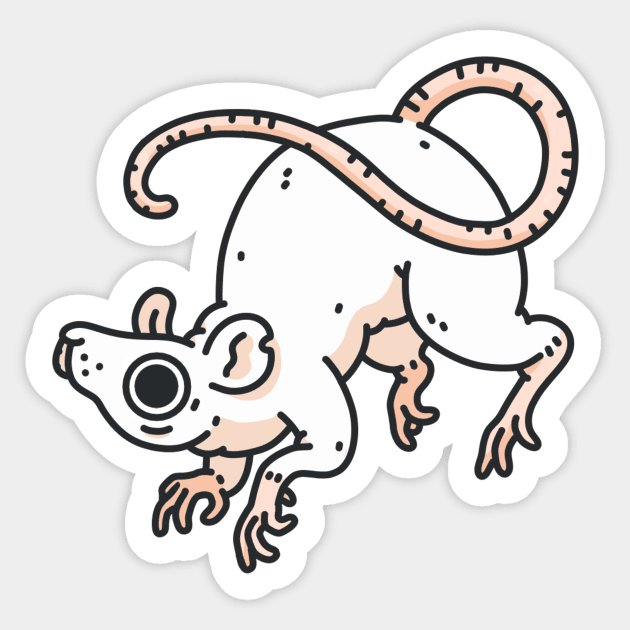 Rat Sticker by odsanyu